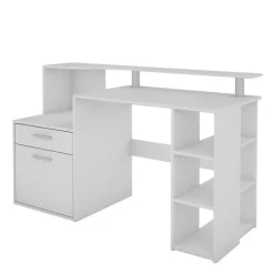 Kinder Wohnen Schreibtisch mit Stauraum und Aufsatz - Caveira