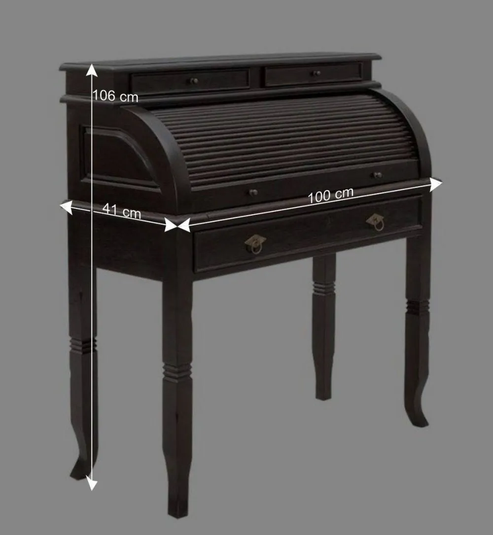 Wohnen Kolonialmöbel|Esszimmerschränke*Schreibtisch Sekretär Islando mit viel Stauraum