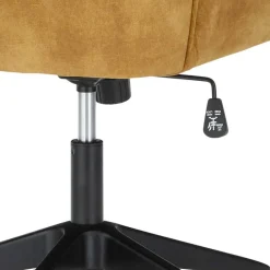 Wohnen Bürostühle*Schreibtisch Stuhl in Ocker Velours - Eckomy