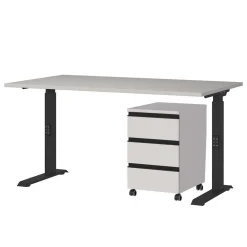 Wohnen Schreibtisch und Rollcontainer Set - Great (zweiteilig)