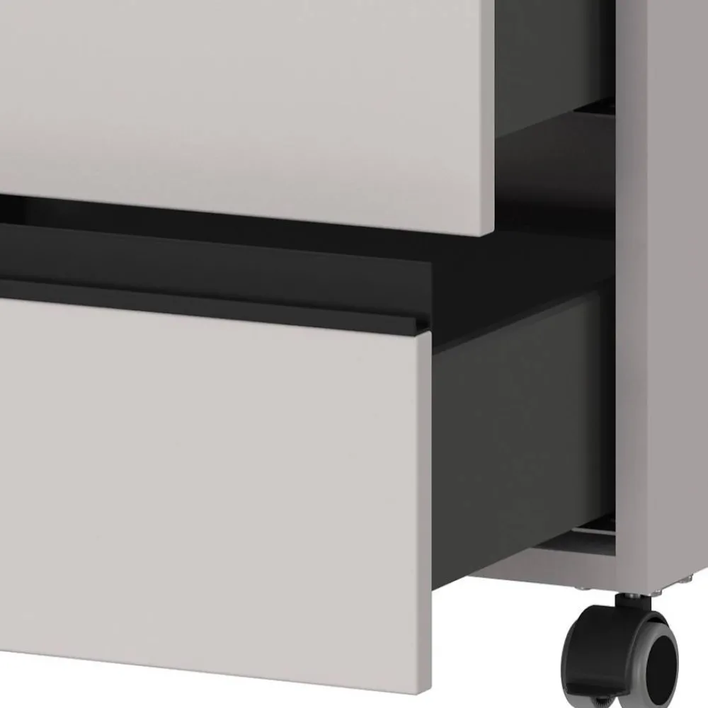 Wohnen Schreibtisch und Rollcontainer Set - Great (zweiteilig)