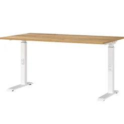 Wohnen Bürotische*Schreibtisch zum Sitzen und Stehen mit T Gestell - Stellario