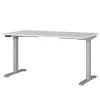 Wohnen Bürotische*Schreibtisch zum Sitzen und Stehen in Lichtgrau - Salko
