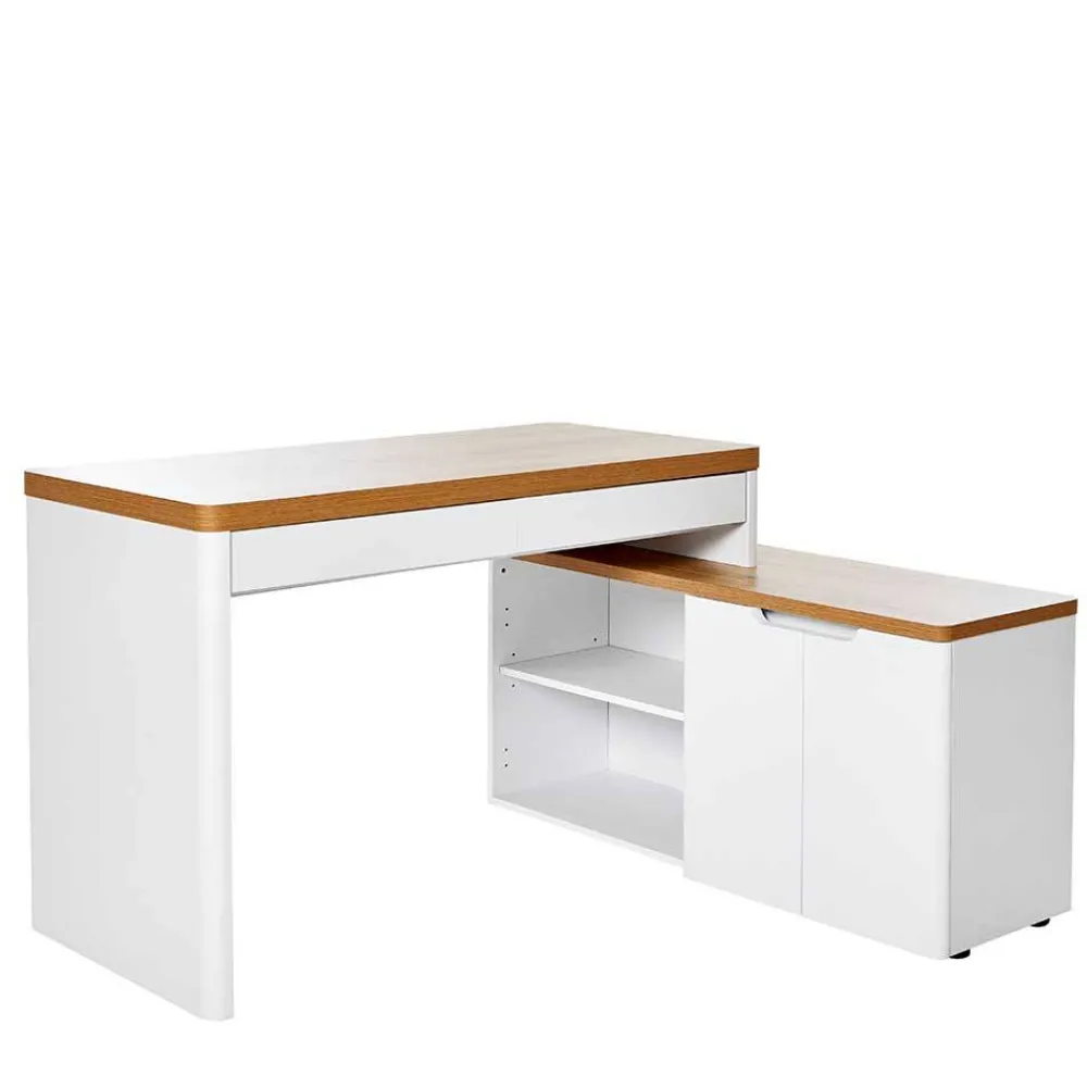 Wohnen Bürotische*Schreibtischkombination im Skandi Design - Xuana