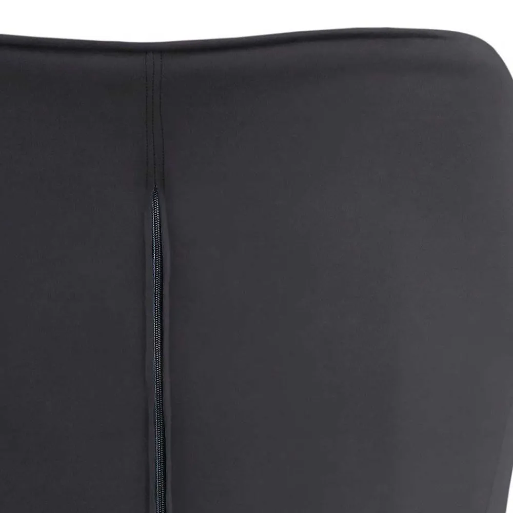 Wohnen Schreibtischstuhl in Schwarz Samt - Wihelpa