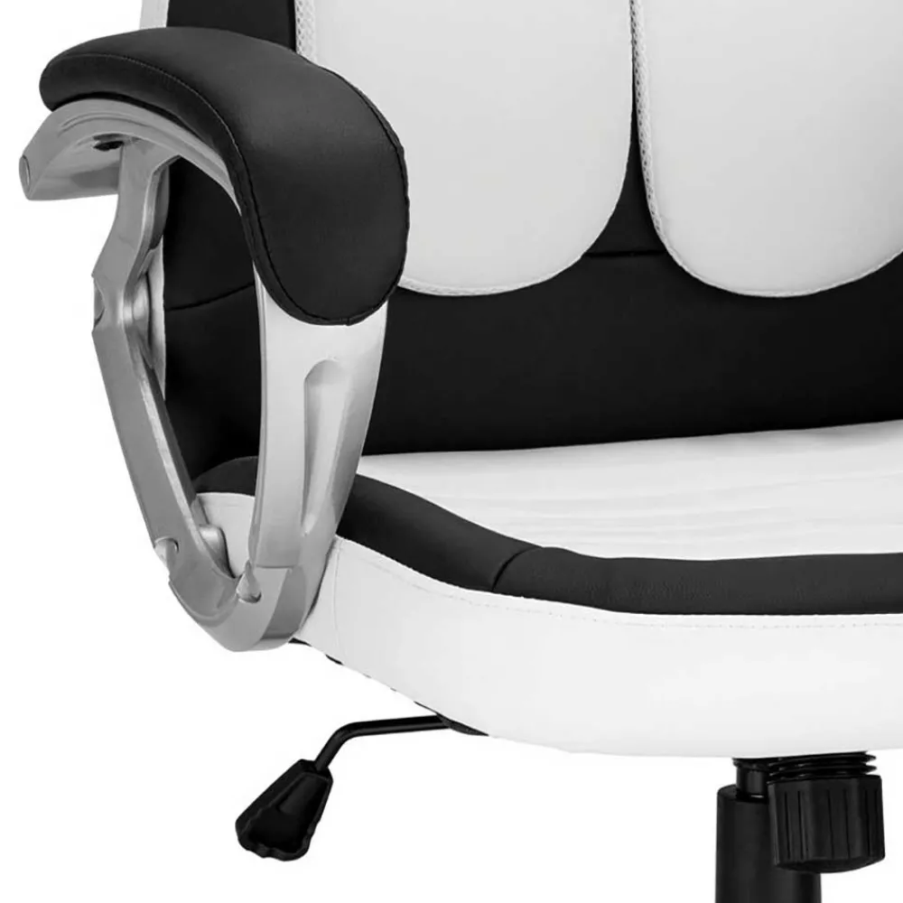 Wohnen Bürostühle*Schreibtischstuhl in Schwarz Weiß - Lavaco