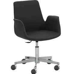 Wohnen Bürostühle*Schreibtischstuhl mit Armlehnen in Anthrazit - Giannin