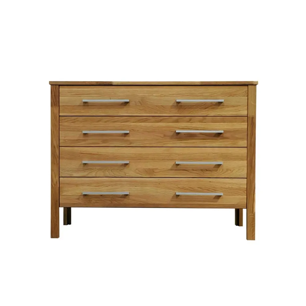 Wohnen Schubkastenkommode Azalao aus Wildeiche Massivholz