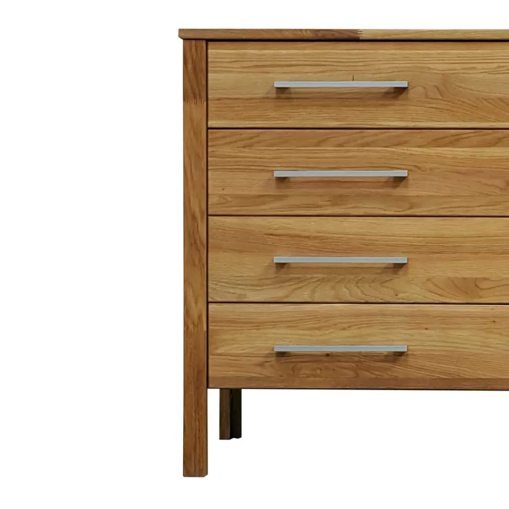 Wohnen Schubkastenkommode Azalao aus Wildeiche Massivholz