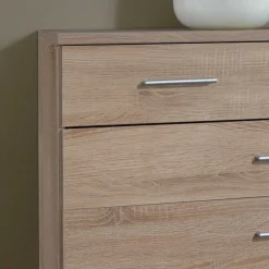 Wohnen Schubkastenkommode Rommino in Eiche Sägerau