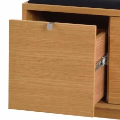 Wohnen Schuhschränke|Garderobenbänke*Schubladen Sitzbank Helvana mitr Eiche furniert