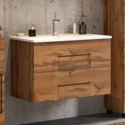 Wohnen Schubladen Waschtisch in Wildeiche - Acrosia