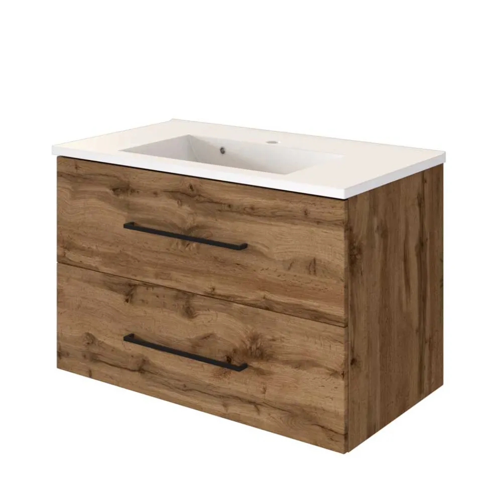 Wohnen Schubladen Waschtisch in Wildeiche - Acrosia