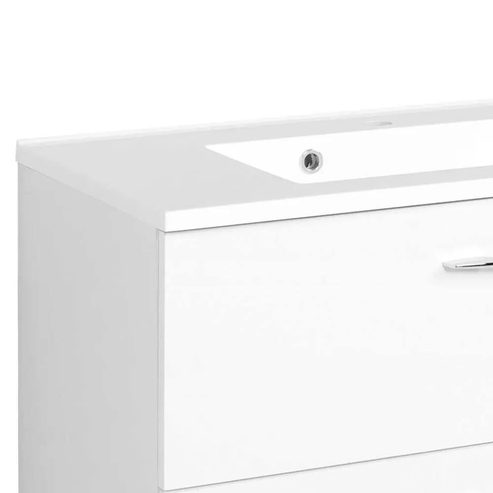 Wohnen Schubladen Waschtisch in Weiß - Lartemo