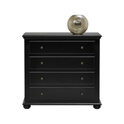 Wohnen Landhausmöbel|Kommoden*Schubladenkommode Mamaia in Schwarz