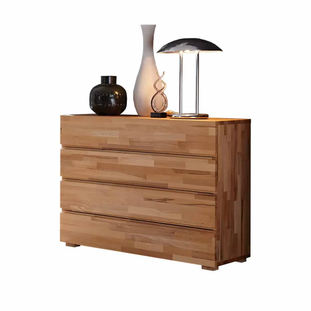 Wohnen Sideboards & Kommoden|Küchenschränke*Schubladenkommode Nesmina in Kernbuche massiv