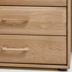 Wohnen Schubladen-Nachtschrank Anglesia in Eiche teilmassiv (2er Set)