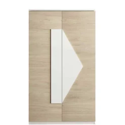 Wohnen Schuhschränke*Schuh Designschrank in Eiche Bianco & Weiß - Wilios