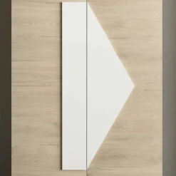 Wohnen Schuhschränke*Schuh Designschrank in Eiche Bianco & Weiß - Wilios