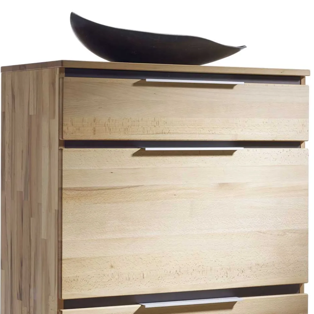 Wohnen Schuh Klappenschrank Leyrina aus Kernbuche massiv geölt