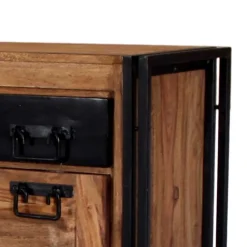 Wohnen Schuhschränke*Schuh Klappenschrank Mendoza aus Akazie Massivholz