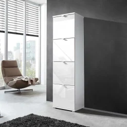 Wohnen Schuhschränke*Schuh Klappenschrank Roomy in Weiß