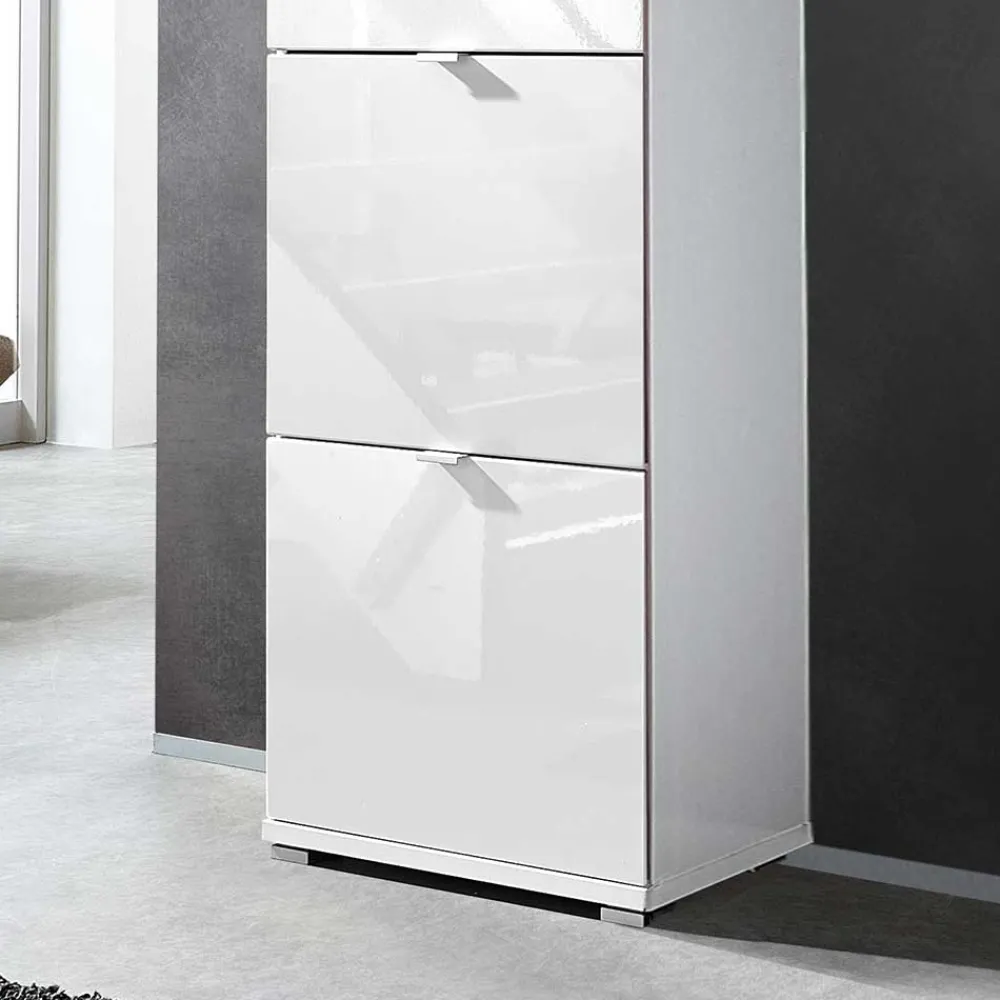 Wohnen Schuhschränke*Schuh Klappenschrank Roomy in Weiß