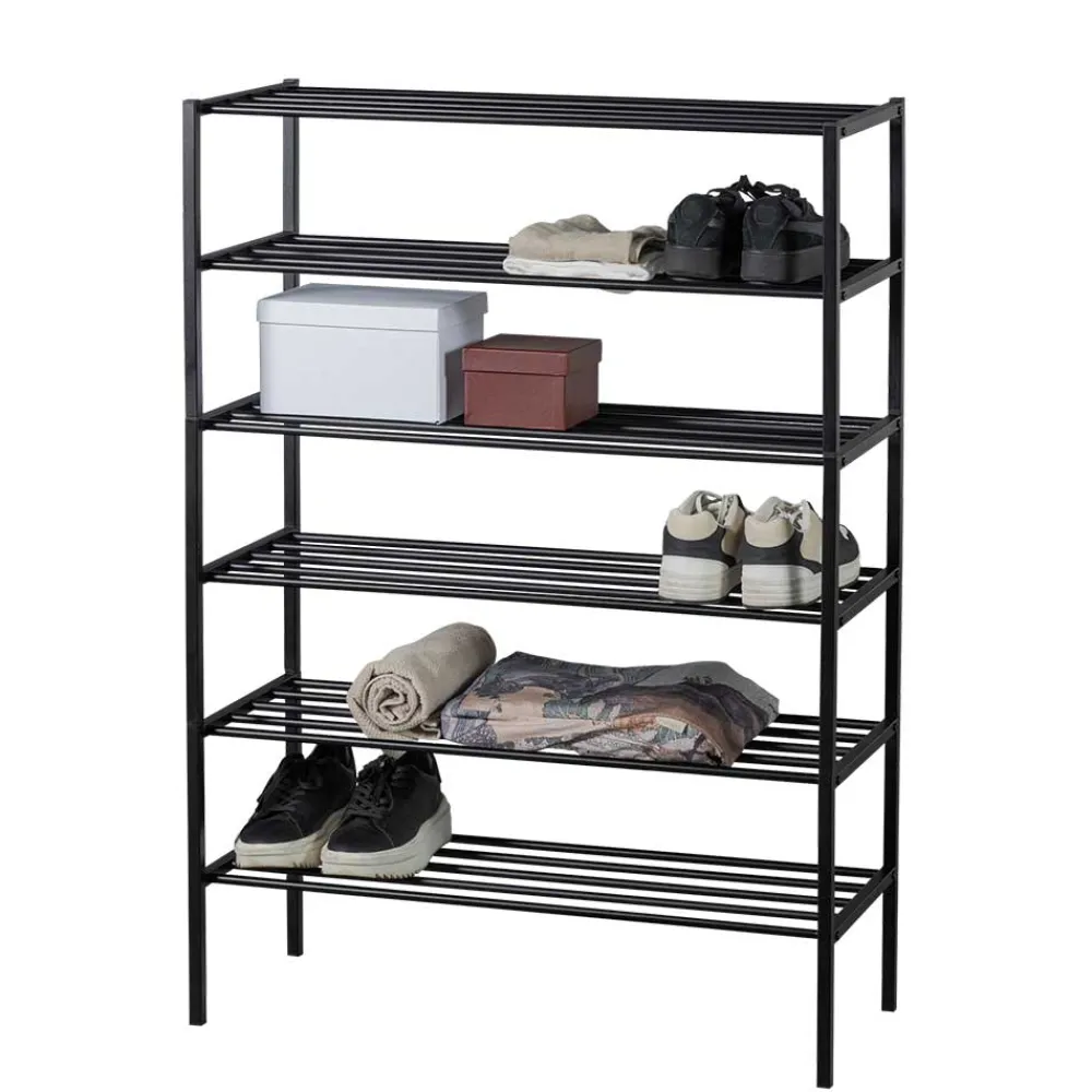 Wohnen Schuh Metallregal mit sechs Schuhgittern - Cemido