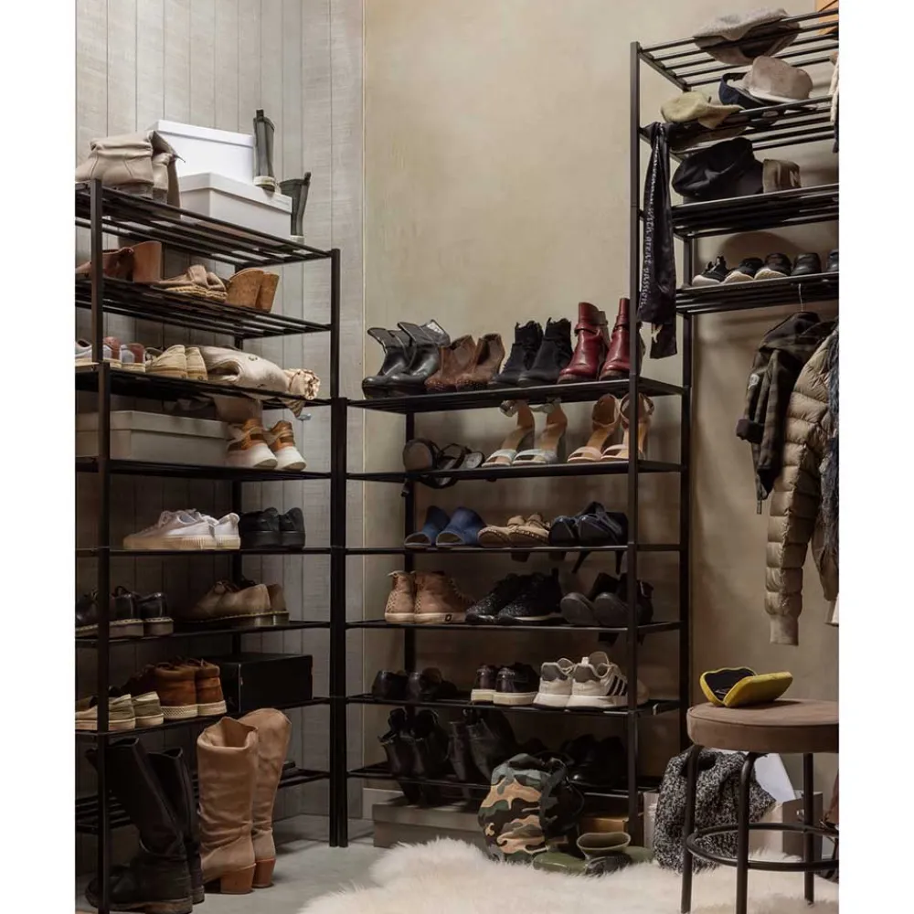 Wohnen Schuh Metallregal mit sechs Schuhgittern - Cemido