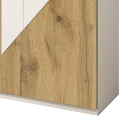 Wohnen Schuh Schrank in Wildeiche Dekor & Weiß - Fun