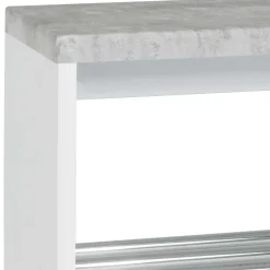 Wohnen Schuhbank in Beton Dekor & Weiß - Elbe