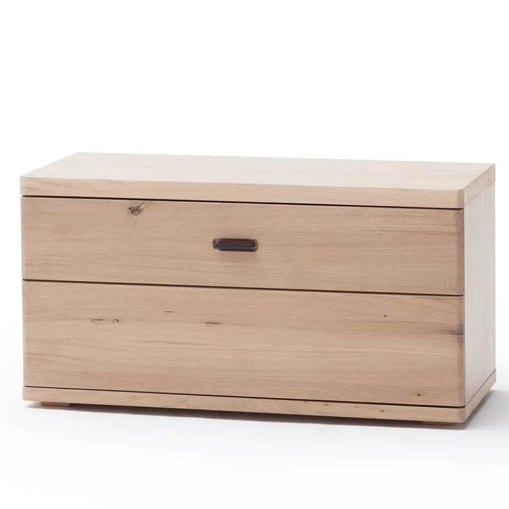 Wohnen Schuhbank in Eiche Bianco & Grau - Arkadiuz