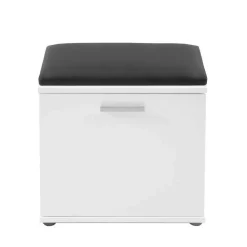 Wohnen Schuhschränke*Schuhbank in Weiß mit Schwarz - Massa