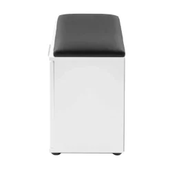 Wohnen Schuhschränke*Schuhbank in Weiß mit Schwarz - Massa