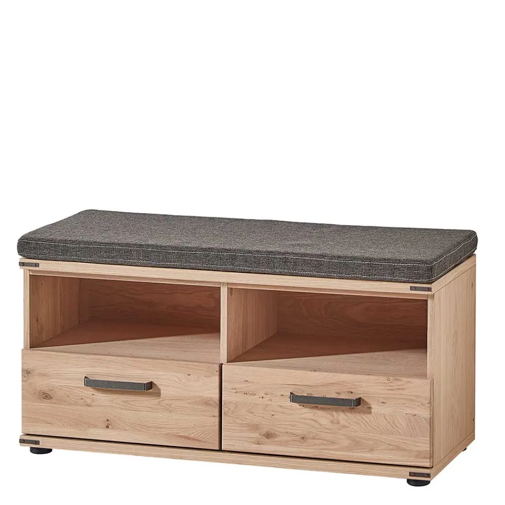 Wohnen Schuhbank in Wildeiche & Graubraun - Konvava