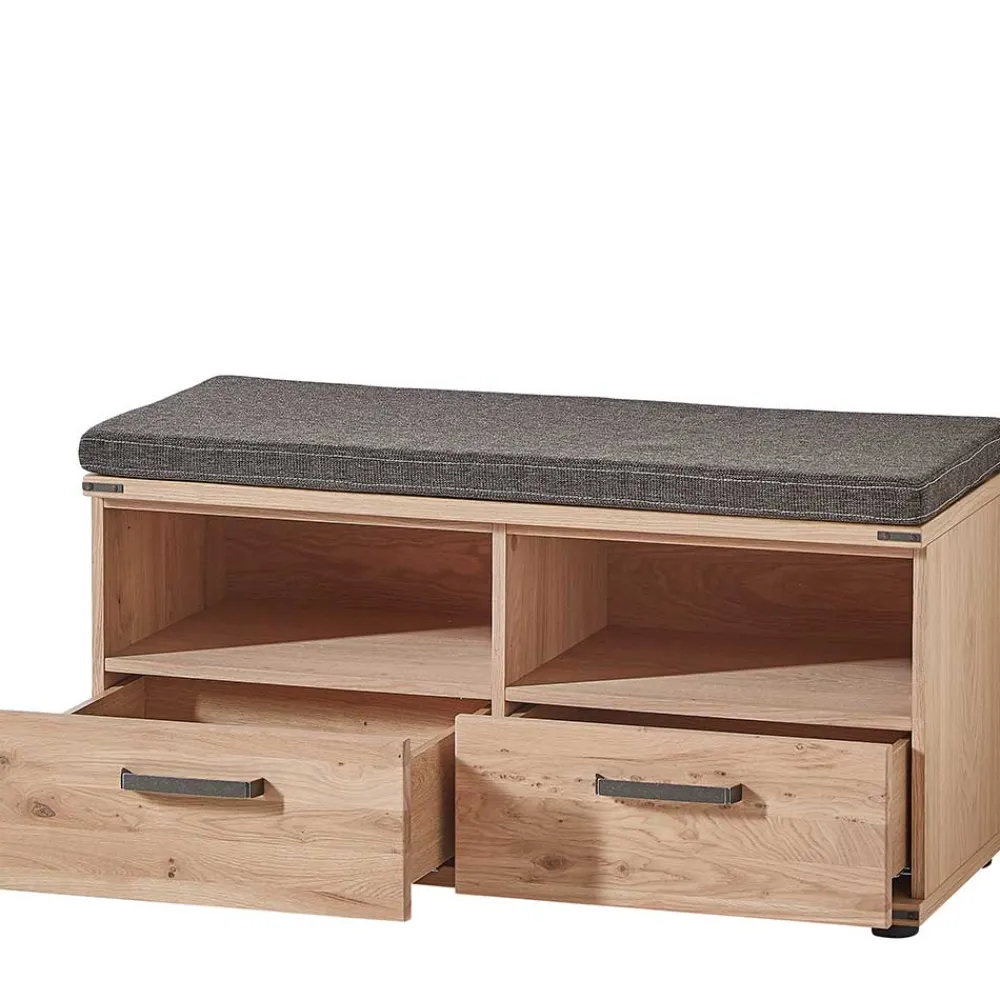 Wohnen Schuhbank in Wildeiche & Graubraun - Konvava