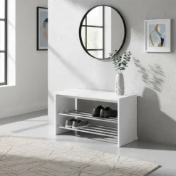 Wohnen Schuhbank Jayro in Weiß