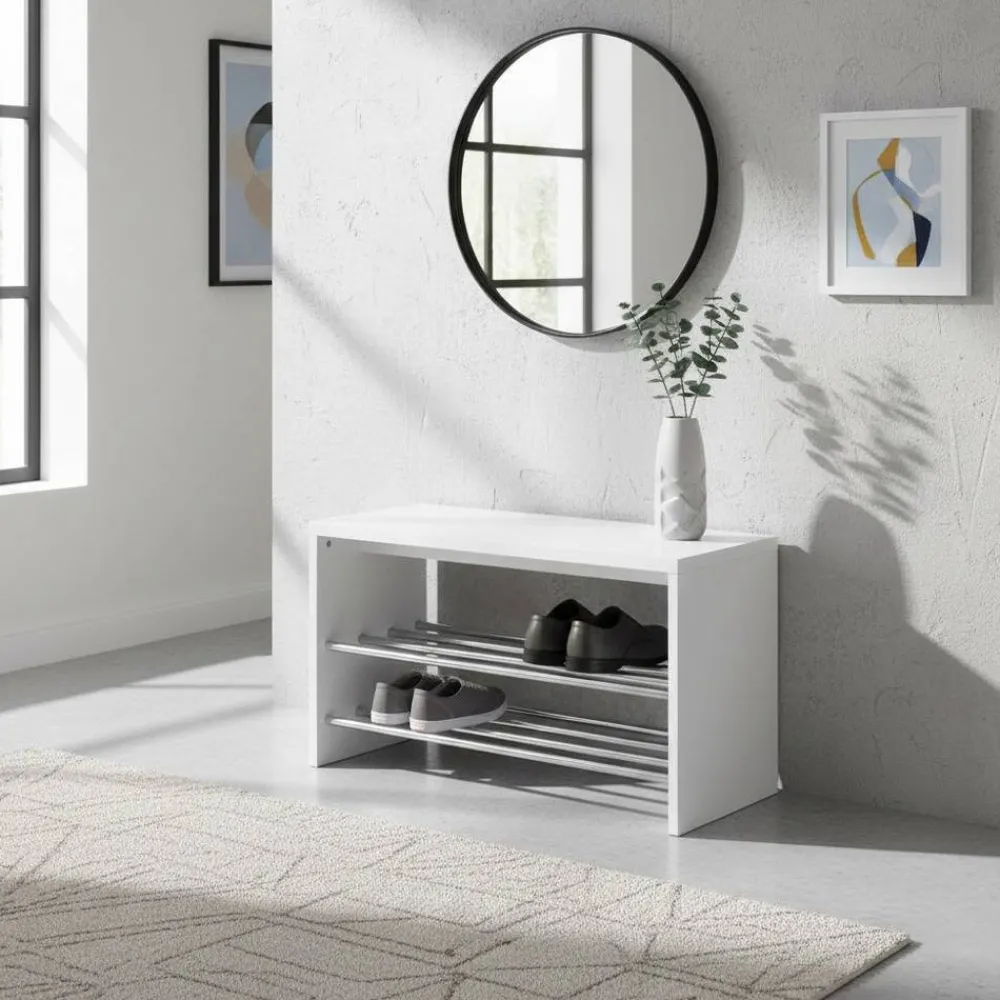 Wohnen Schuhbank Jayro in Weiß