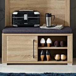 Wohnen Schuhschränke|Garderobenbänke*Schuhbank Xesta in Eiche Sonoma