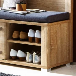 Wohnen Schuhschränke|Garderobenbänke*Schuhbank Xesta in Eiche Sonoma