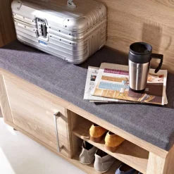 Wohnen Schuhschränke|Garderobenbänke*Schuhbank Xesta in Eiche Sonoma