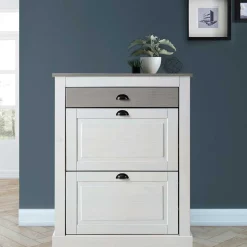 Wohnen Schuhkipper in Weiß mit Grau - Lucasario