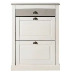 Wohnen Schuhkipper in Weiß mit Grau - Lucasario