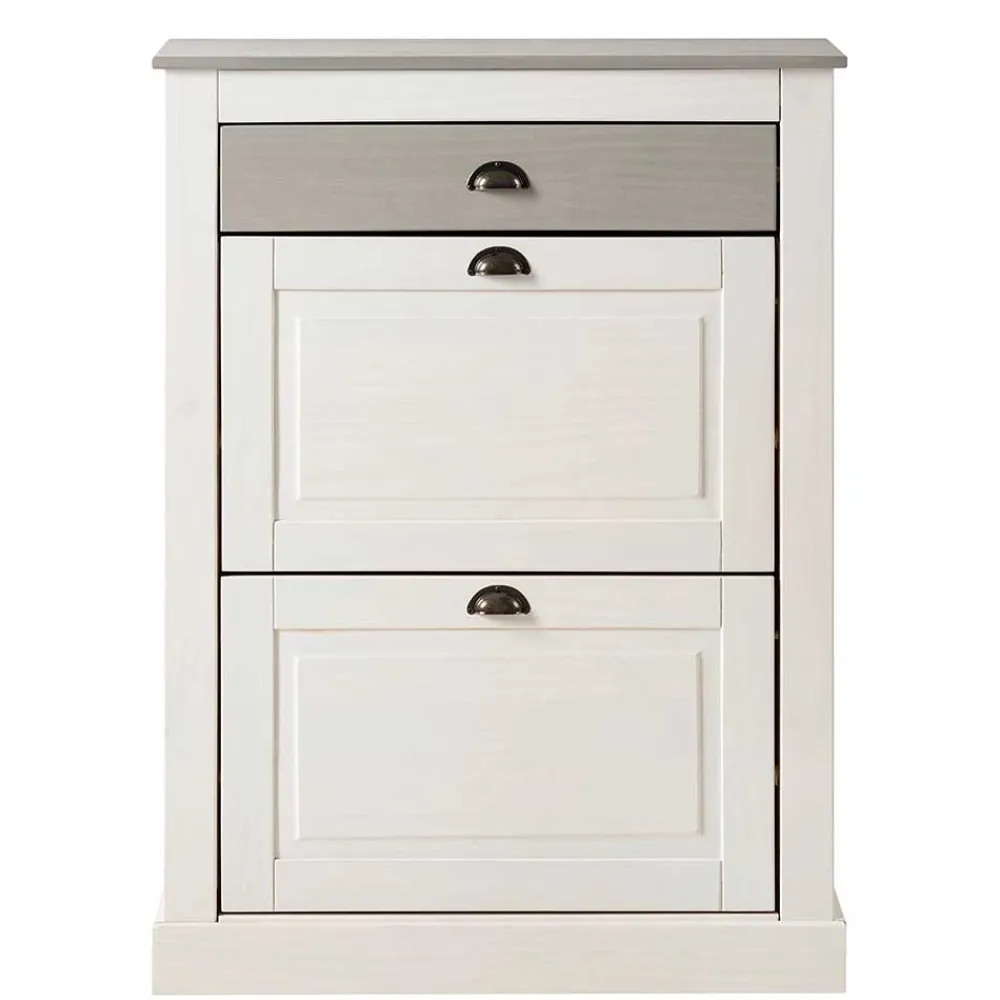 Wohnen Schuhkipper in Weiß mit Grau - Lucasario