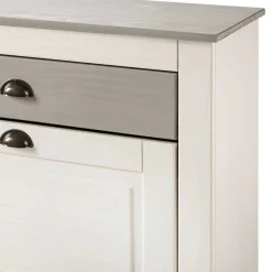 Wohnen Schuhkipper in Weiß mit Grau - Lucasario