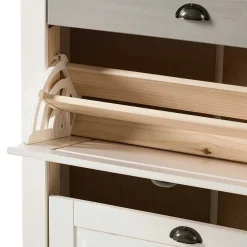 Wohnen Schuhkipper in Weiß mit Grau - Lucasario