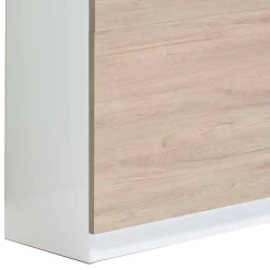 Wohnen Schuhschränke*Schuhklappenschrank in Weiß & Eiche Bianco - Nicalo