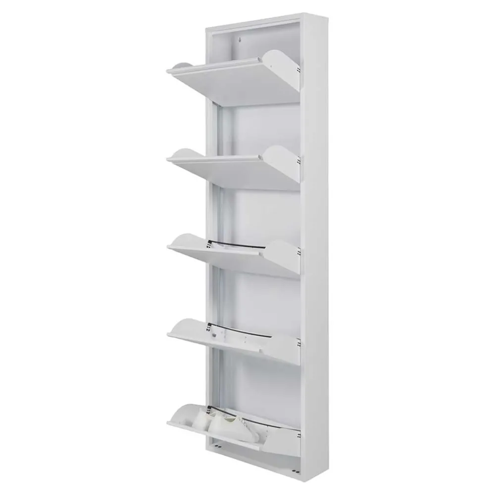 Wohnen Schuhklapper in Weiß aus Metall - Actalando