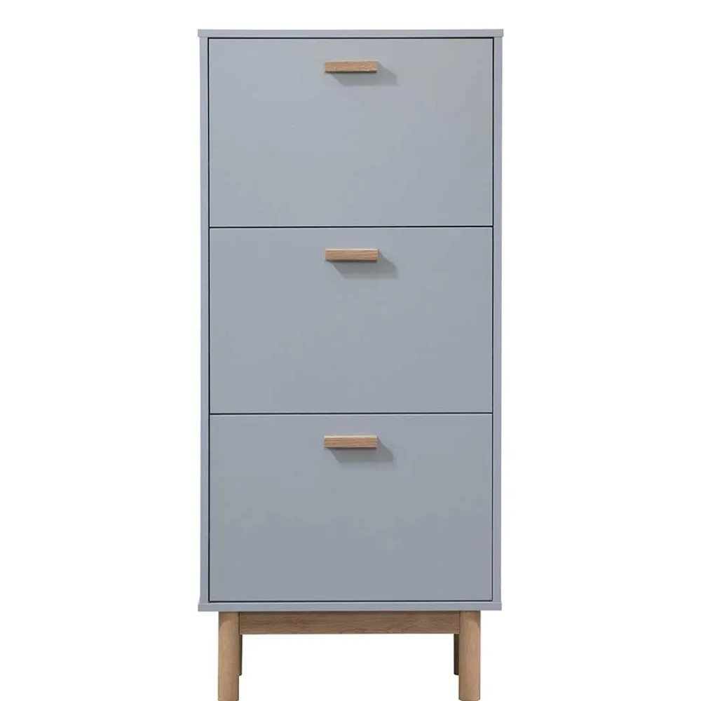 Wohnen Schuhschränke*Schuhkommode in Grau und Eiche Optik - Caldaro