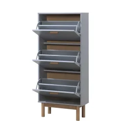 Wohnen Schuhschränke*Schuhkommode in Grau und Eiche Optik - Caldaro